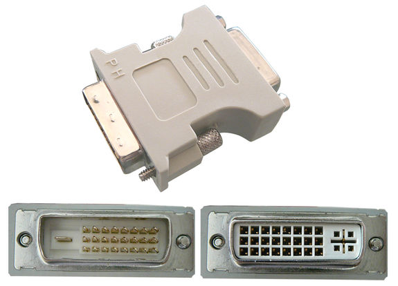 Adaptateur DVI-I DUAL LINK FEMELLE (24+5) vers DVI-D DUAL LINK MALE (24+1)