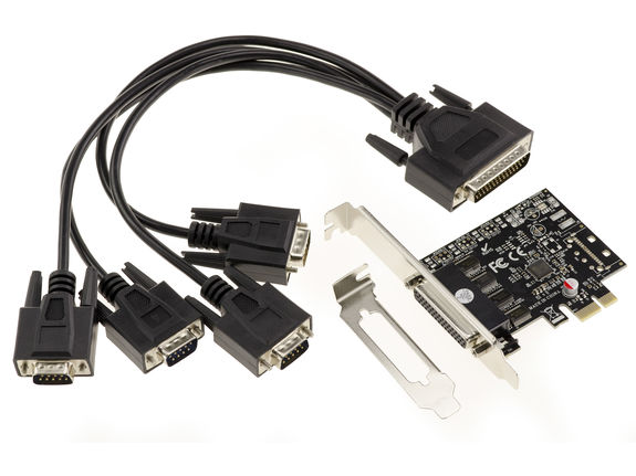 PCI Express (PCIE) Serial RS232 4-Port Controller Card ON PIEUVRE ...