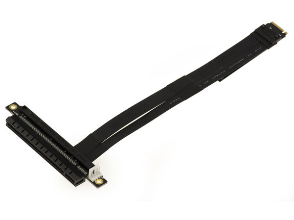Riser adapter Extension Card M2 PCIe NVMe M Key to PCIe 16x Female. Length 20cm