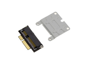 mSATA to MAC Pro or Retina 2012 adapter - SHORT, with Full Size Half Size adapter for mSATA SSDs