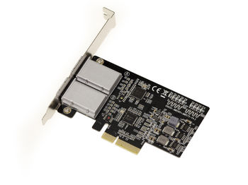 PCIe 2.0 4X SAS + SATA Controller Board - 6GB - 8 EXTERNAL PORTS SFF8088 - JMB575 JMB585 CHIPSET