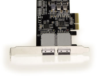 PCIe 2.0 4X SAS + SATA Controller Board - 6GB - 8 EXTERNAL PORTS SFF8088 - JMB575 JMB585 CHIPSET