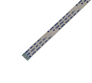 Ribbon ZIF FPC 18 PINS Pitch 0.5MM Length 200mm Width 9mm. Connectors Wires on the same Face of the AWM Ribbon