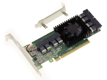 Plx Pci Switch PCIe 3.0 16x board for 8 SSD U.2 NVMe (U2 NGFF) or 8 PCIe x4 ports ...