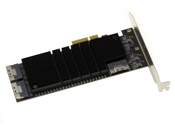 Carte Contrôleur PCIe 3.1 X4 Avec 24 Ports SATA 6G - Chipset JMB575, Pour Ajouter Des Disques Durs à Votre PC ! - 9