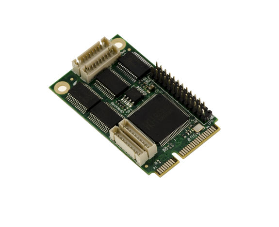 Mini PCIe 1 Parallel Port LPT DB25 + 4 COM Ports DB9 RS232 Format mPCIe Full Size - CHIPSET WCH CH384L