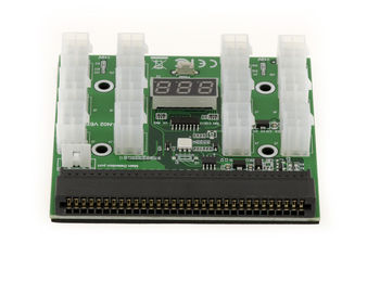 1200w 750w Breakout Board for HP Power Supply - 12 P6 connectors - Voltage display - with synchronization Second Power Supply
