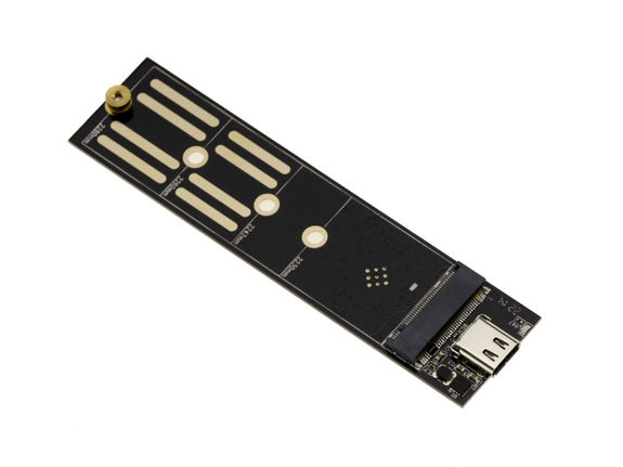 USB 3.1 Gen 2.0 adapter for all M.2 NGFF SSD types: NVMe AND SATA - REALTEK RTL9210B CHIPSET