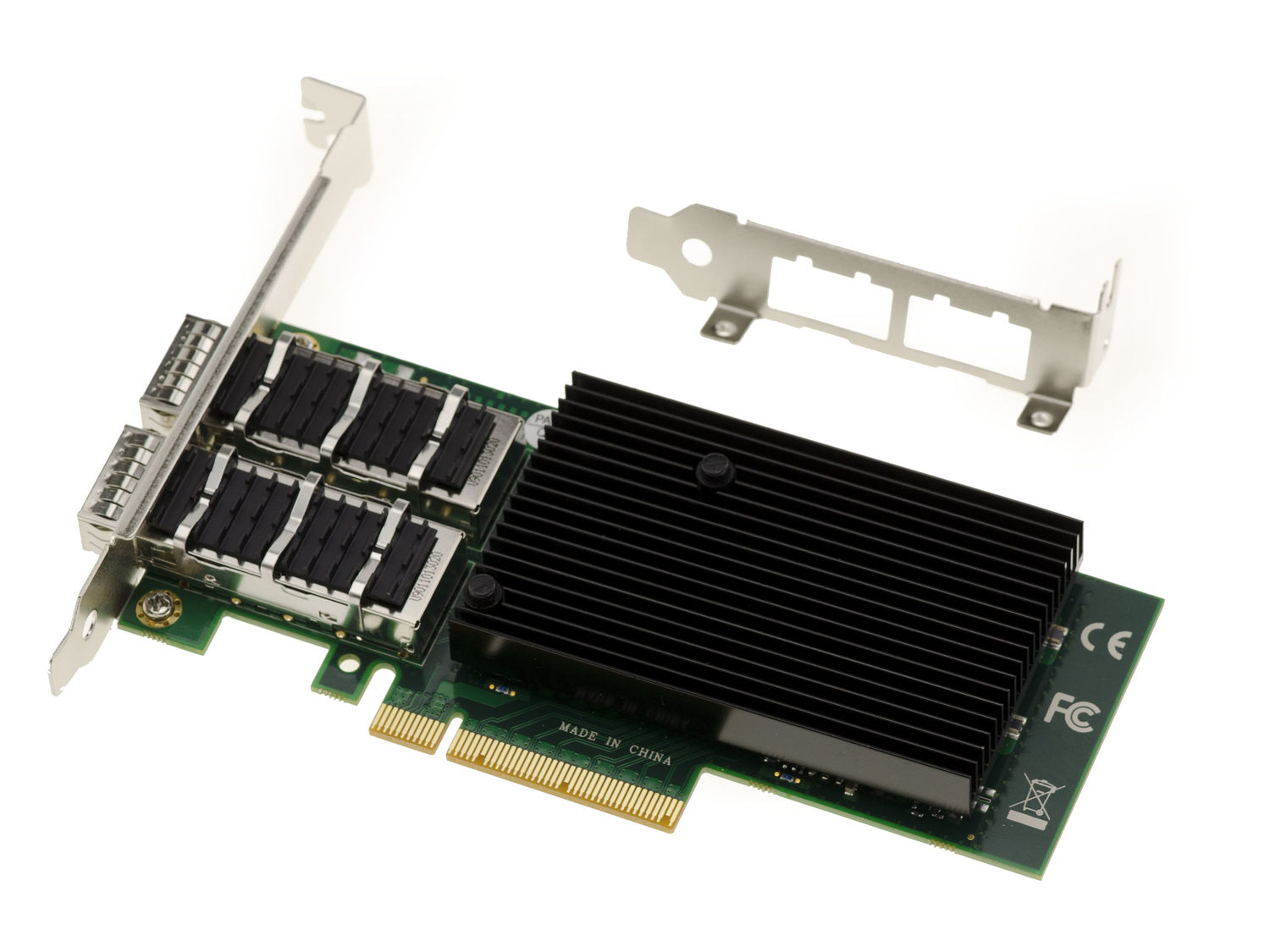 Carte réseau 10 Go avec chipset Mellanox ConnectX-3, Double Ports SFP+, Adaptateur Ethernet PCI Express 3.0 X8, Compatible Windows Server/Linux/VMware