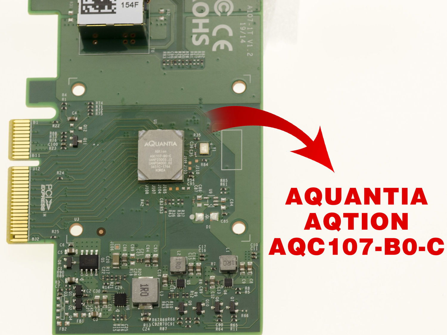 KALEA-INFORMATIQUE Carte M2 M.2 NGFF PCIe B M Key 10 Gigabit RJ45 LAN Ethernet 10 100 1000 1G 2.5G 5G 10G Chipset AQUANTIA AQC107