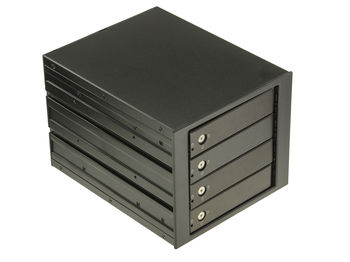 Rack 5.25 for 4 SATA drives. Caddie Hot Plug drawer for PC or Server. Construction All Aluminum.