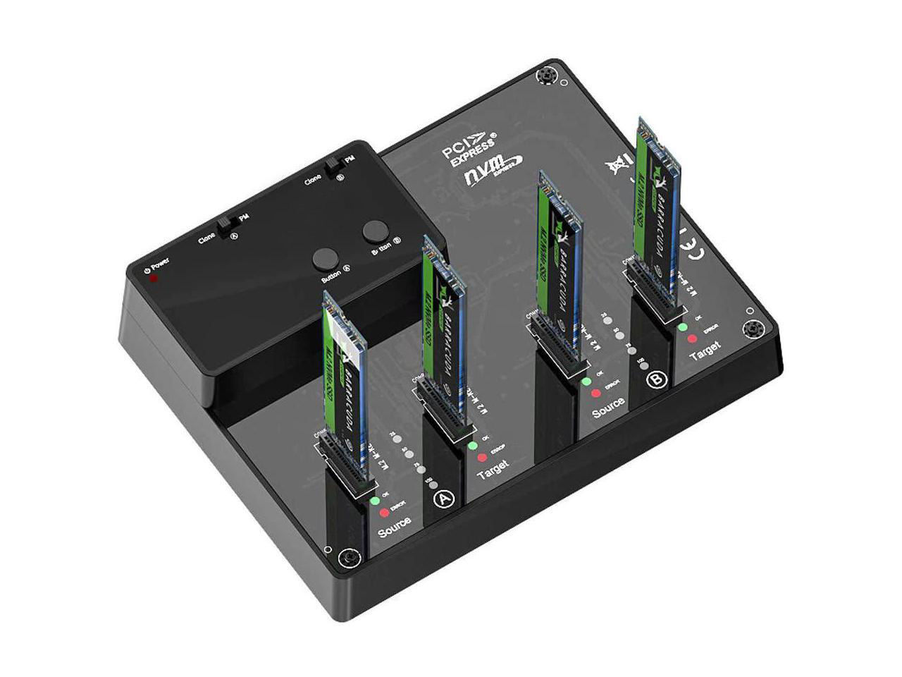 KALEA INFORMATIQUE Docking Station Dock Voor 5 SSD MSATA Aansluiting Usb 30 Met Clonage Functie Externe Voeding Usb 5 Gb