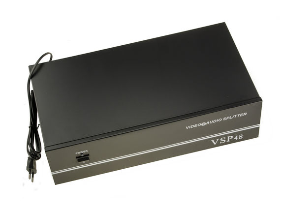 Splitter Audio Stereo and or Video Composite 48 Ports - 1 input/ 48 Outputs - Duplique A Source identical from 2 to 48 Times