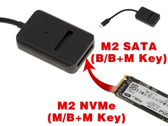 Adaptateur SSD M2 vers USB3.2 Gen2 10GB type C - Support M2 NVMe et SATA B M et B+M - Dock USB M.2 pour PC et Smartphone