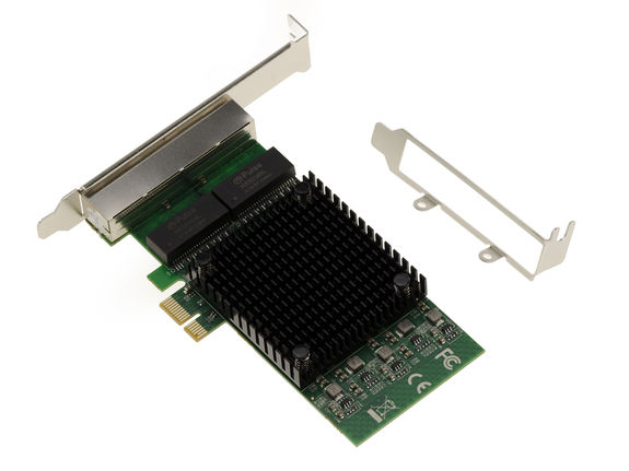 Carte réseau PCIe 4 Ports RJ45 Quad LAN GIGABIT ETHERNET 10 100 1000 ...