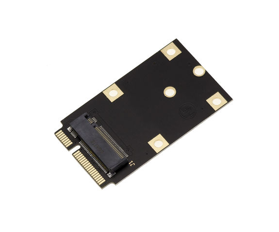 M2 M Key to miniPCIe Adapter - for Mounting an M.2 Board on a PCIe Full Size Mini Port