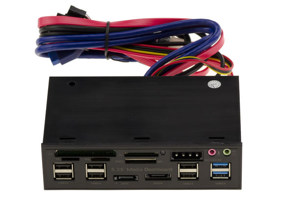 Fassade Vorne USB Cf SD Esata Sound Temperatur Lüfter Für Ort 5.25 Fassade Vorne USB Cf SD Esata Sound Temperatur Lüfter Für Ort 5.25
