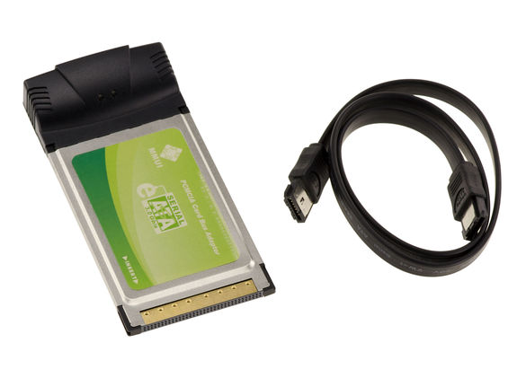 PCMCIA CARDBUS 32 BIT to 2 port eSATA - initio 1620ta2