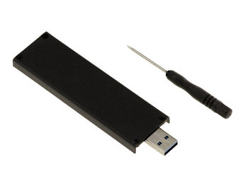M.2 NGFF SSD USB Flash Drive Box (M2 PCIe M Key or B+M Key Type NVMe) made of Aluminum, USB3 5G SSD Holder NVMe 3.0. USB3 5G