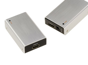 Powered HDMI repeater for extending, cleaning and re-amplifying an HDMI connection