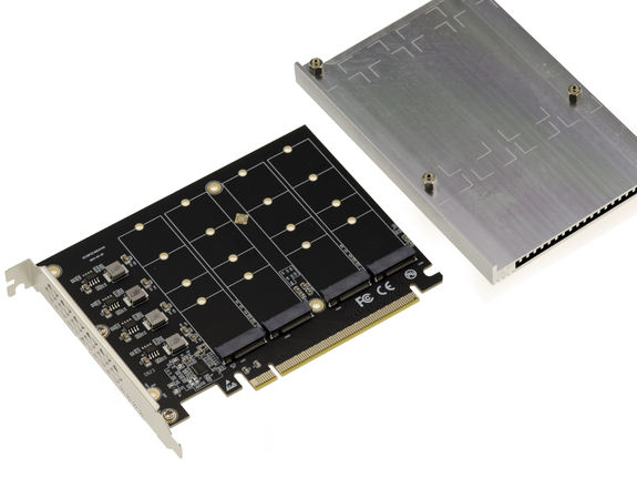 ASRock présente une carte fille pour 4 SSD M.2. PCIe 5.0 ASRock présente une carte fille pour 4 SSD M.2. PCIe 5.0