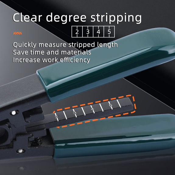 Stripping pliers for FTTH fiber optic drop cable