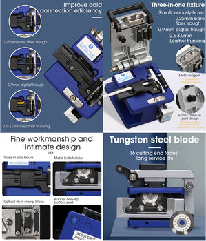 FC-6S fiber cleaver stripping and splicing tool