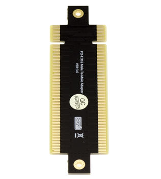 PCI express x16 Male Male 180° PCIe 16x riser gender changer