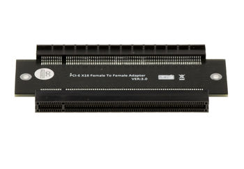 PCI express x16 Female Female 180° PCIe 16x riser gender changer