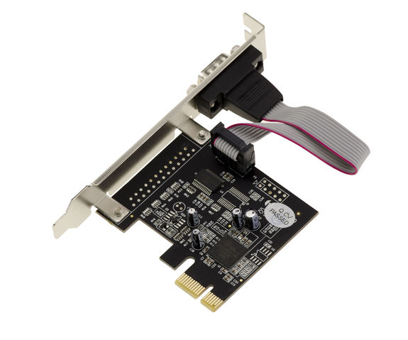 1 serial COM RS232 PCIe card with DB9 plugs Oxford OXPCIe952 chipset