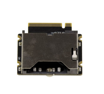 Reader/writer adapter for using a CFExpress type A card on a M2 NVMe M Key SSD port