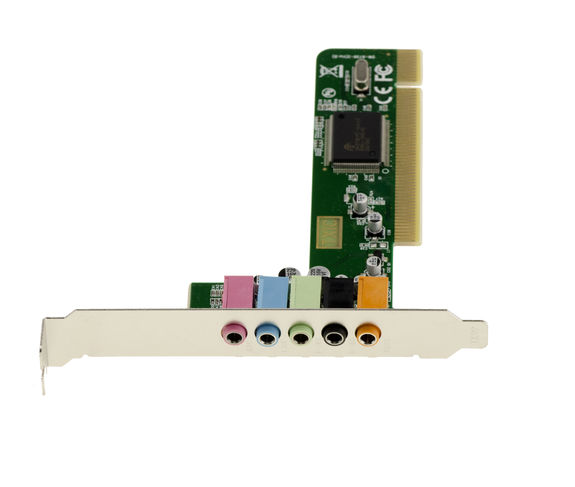 4.1 Sound card on PCI slot - 4 Channels - Micro Front Rear Speakers - CMI8738 Chipset