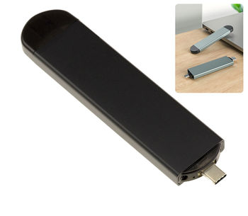 USB 3.2 Gen 2 10G enclosure key adapter for SSD M2 type PCIe NVMe or SATA with A and C connectors compatible with PC MAC and Smartphone