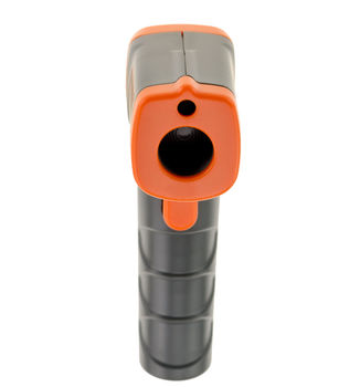 Non-contact digital infrared thermometer, measures temperatures from -32 to +380°C