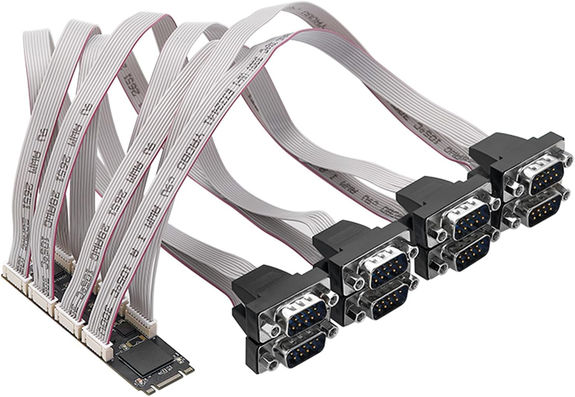 Cart séri PCI xprss à 8 ports avc UART Cart séri PCI xprss à 8 ports avc UART