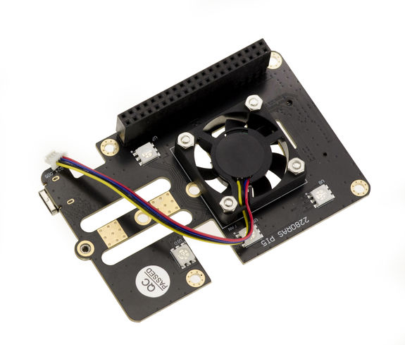 Expansion plate for Raspberry PI to add an M2 NVMe SSD. PCIe NVMe connector base for PI5.