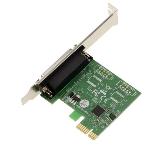 PCI Express (PCIE) Parallel IEEE1284 LPT controller card - ASIX chipset - SPP / ECP - Low and High Profile brackets