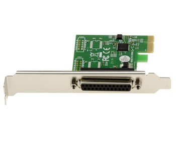 PCI Express (PCIE) Parallel IEEE1284 LPT controller card - ASIX chipset - SPP / ECP - Low and High Profile brackets