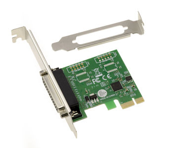 PCI Express (PCIE) Parallel IEEE1284 LPT controller card - ASIX chipset - SPP / ECP - Low and High Profile brackets