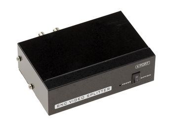 SPLITTER BNC 4 PORTS - Duplicates the video stream from a BNC source to 4 simultaneous outputs