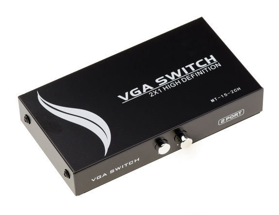 VGA Splitter / 2-Port Video Switch - METAL CASE