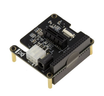 Expansion plate for Raspberry PI to add a PCIe x1 slot PCIe connector base for PI5 HAT+