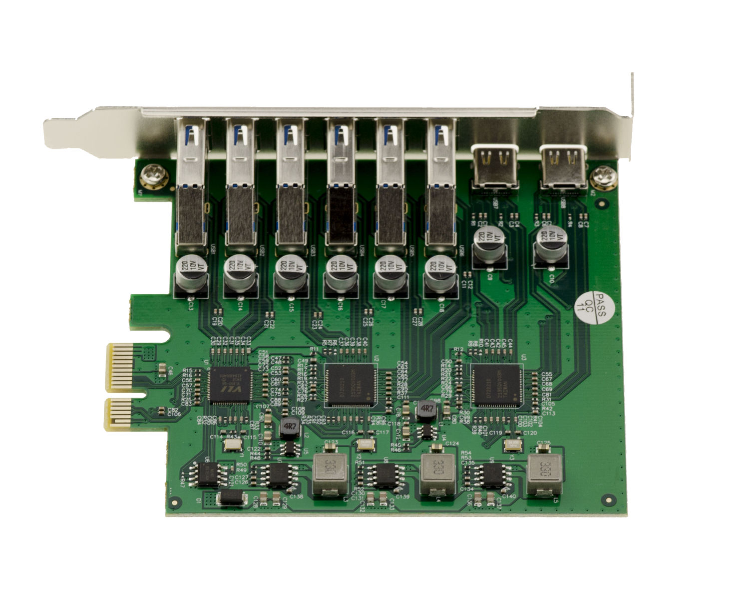 KALEA-INFORMATIQUE Carte contrôleur PCI Express PCIe vers USB 3.0 4 Ports USB3 A horizontaux avec Chipset Via VLI VL805, équerres Low et High Profile KALEA-INFORMATIQUE Carte contrôleur PCI Express PCIe vers USB 3.0 4 Ports USB3 A horizontaux avec Chipset Via VLI VL805, équerres Low et High Profile