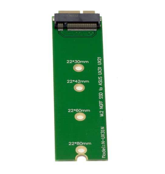 M.2 (M2 NGFF B Key SATA) to Asus Zenbook adapter For Asus UX21 and UX31 For Asus UX21 and UX31