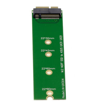 M.2 (M2 NGFF B Key SATA) to Asus Zenbook adapter For Asus UX21 and UX31 For Asus UX21 and UX31