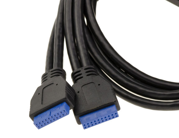 Front panel with 4 USB 3.0 ports for 5.25"" rack slot USB3 Superspeed 5G