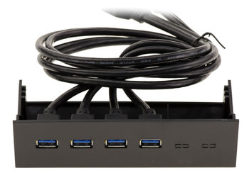 Front panel with 4 USB 3.0 ports for 5.25"" rack slot USB3 Superspeed 5G