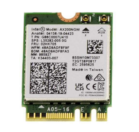 M2 M.2 NGFF E A Key WiFi 6 IEEE 802.11ax and Bluetooth 5.1 network controller card with INTEL AX200 NGW chipset