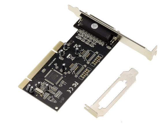 PCI to Parallel IEEE1284 controller card - DB25 socket / For printer or scanner - CHIPSET MOSCHIP ASIX MCS9865