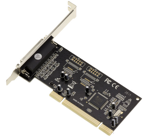 PCI to Parallel IEEE1284 controller card - DB25 socket / For printer or scanner - CHIPSET MOSCHIP ASIX MCS9865